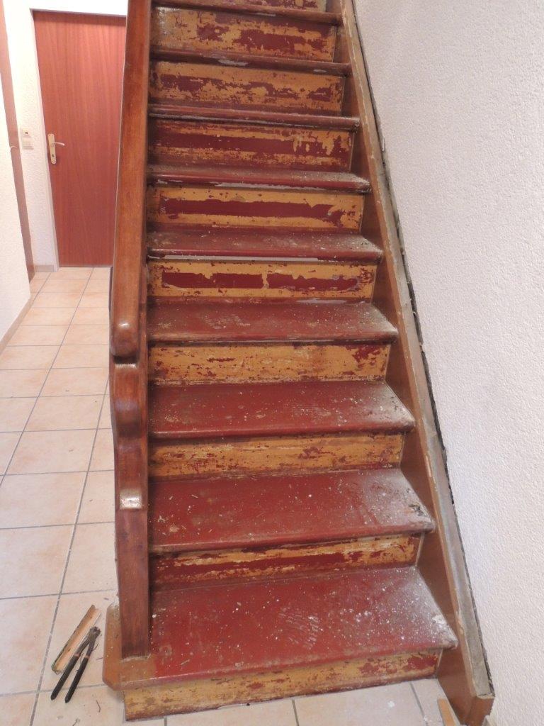 Renowacja schodów z bukiem laminowanym - dla