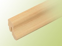 Clip-skirting board 40 mm - profiled, Oak