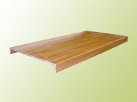 Solid wood double step, double profiled front, L 100, Oak